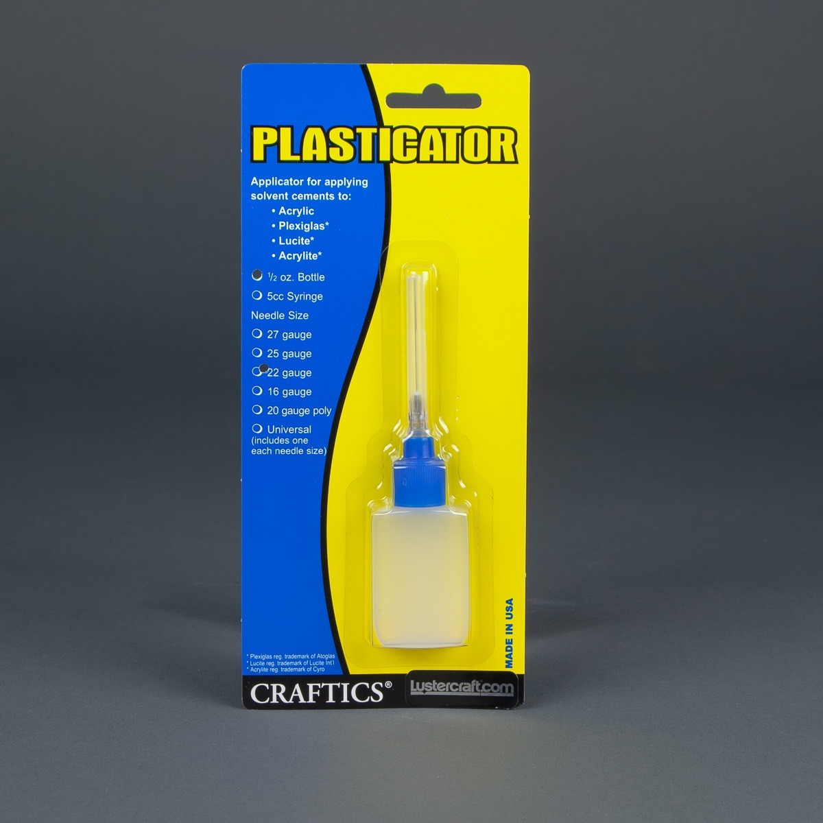 Craftics 1/2oz. Plasticator Bottle with 22ga. Needle