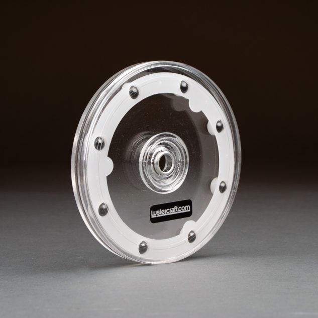 Medium 5-1/2in clear turntable