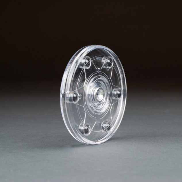 Small 4-1/4in clear turntable