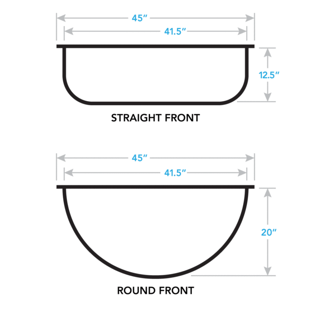 Window well bubble cover dimensions