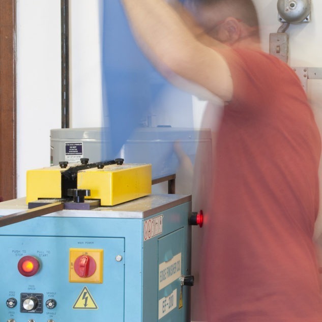 Plastic edge finishing at Lustercraft Plastics
