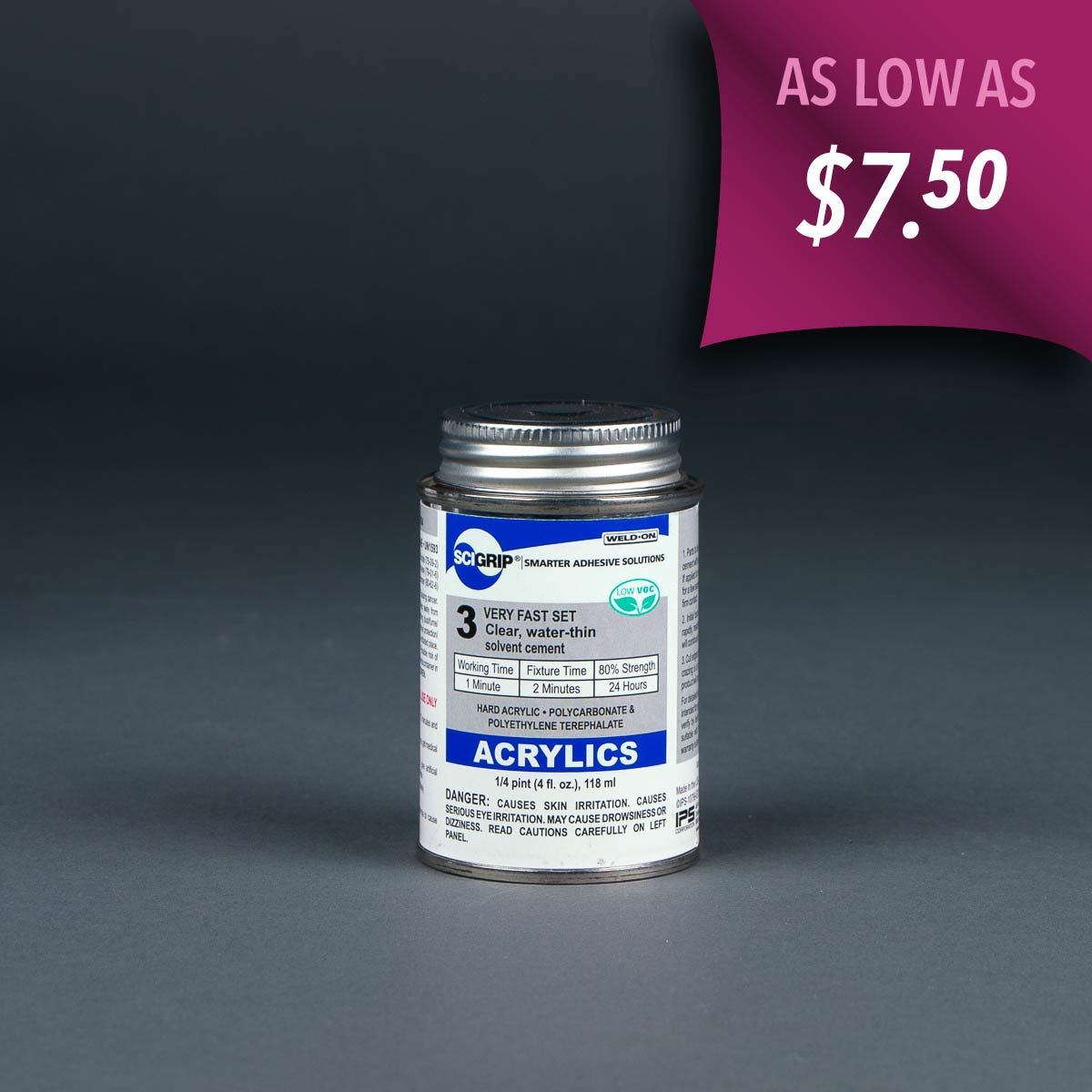 Scigrip Weld-on no. 3 acrylic solvent cement