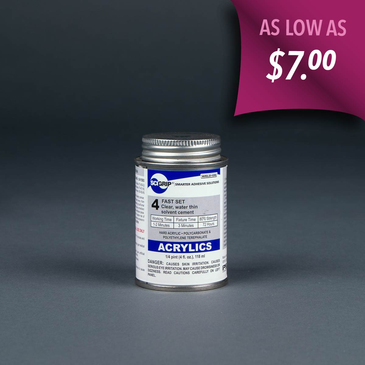 Scigrip Weld-on no. 4 acrylic solvent cement