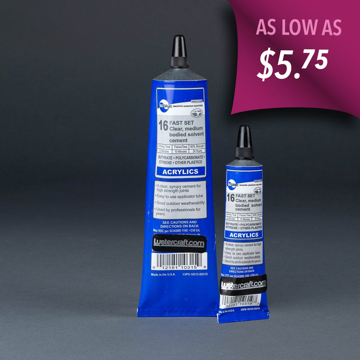 Scigrip Weld-on no. 16 acrylic solvent cement