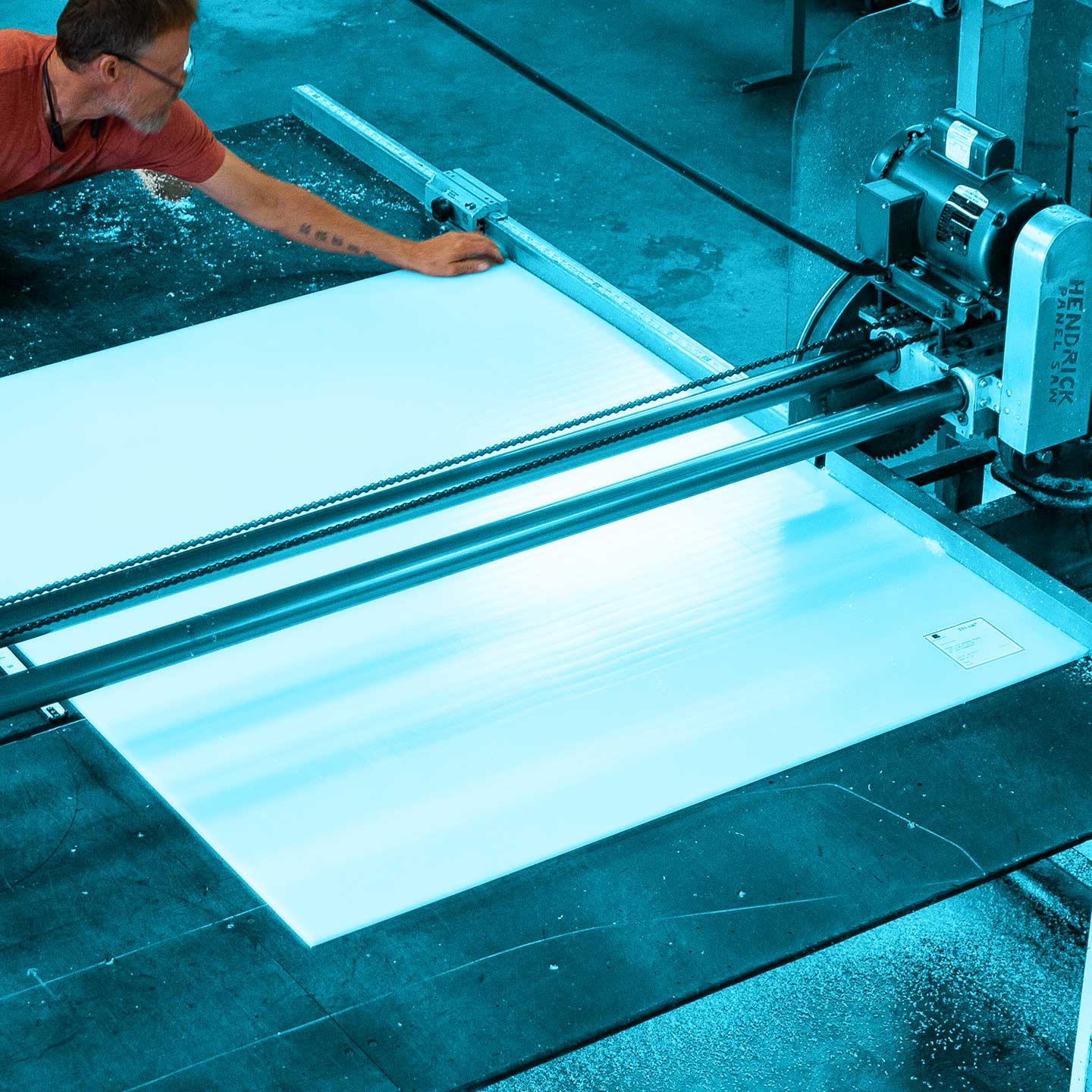 Fabrication services: cut-to-size plastic sheets while you wait