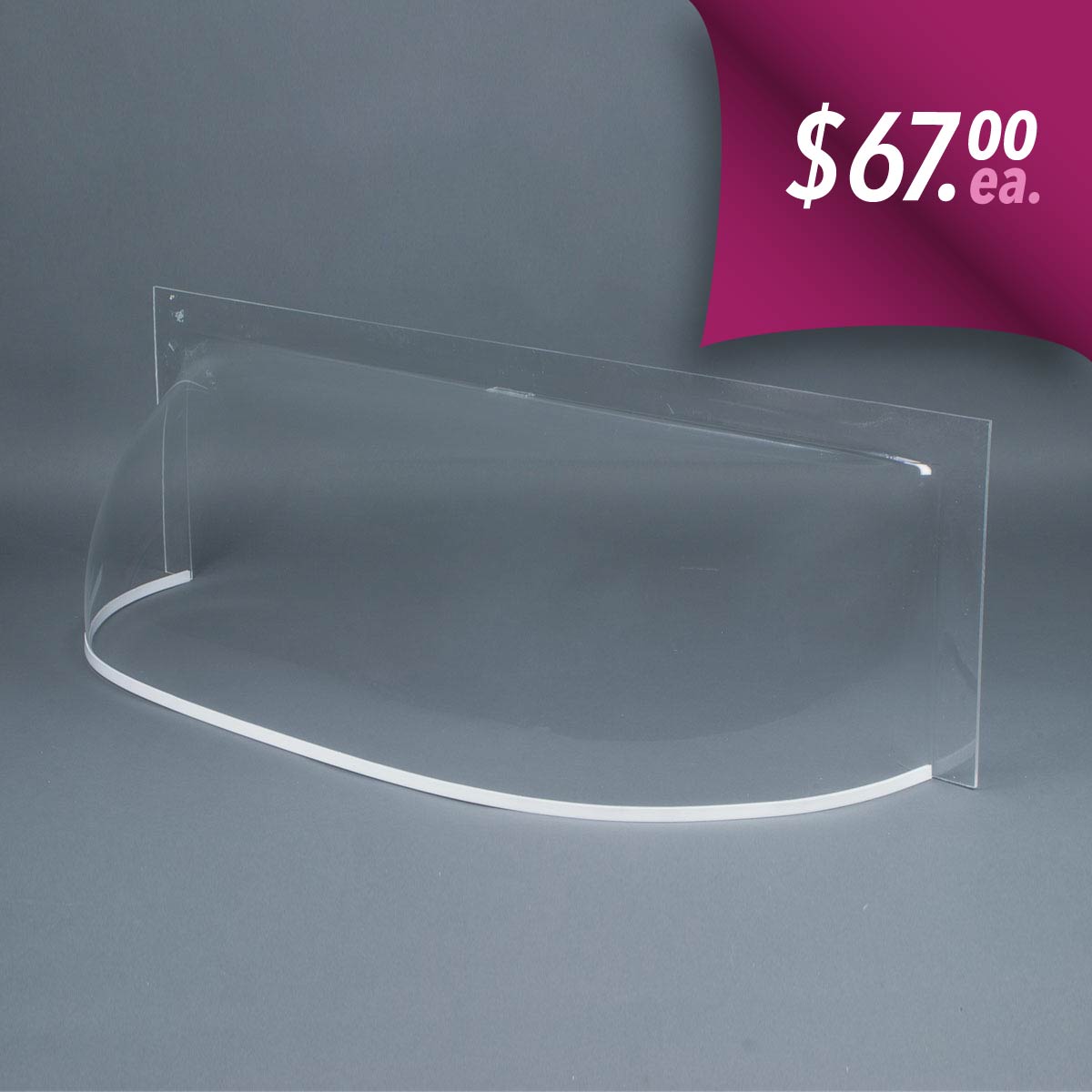 3/16” thick acrylic bubble window well covers.