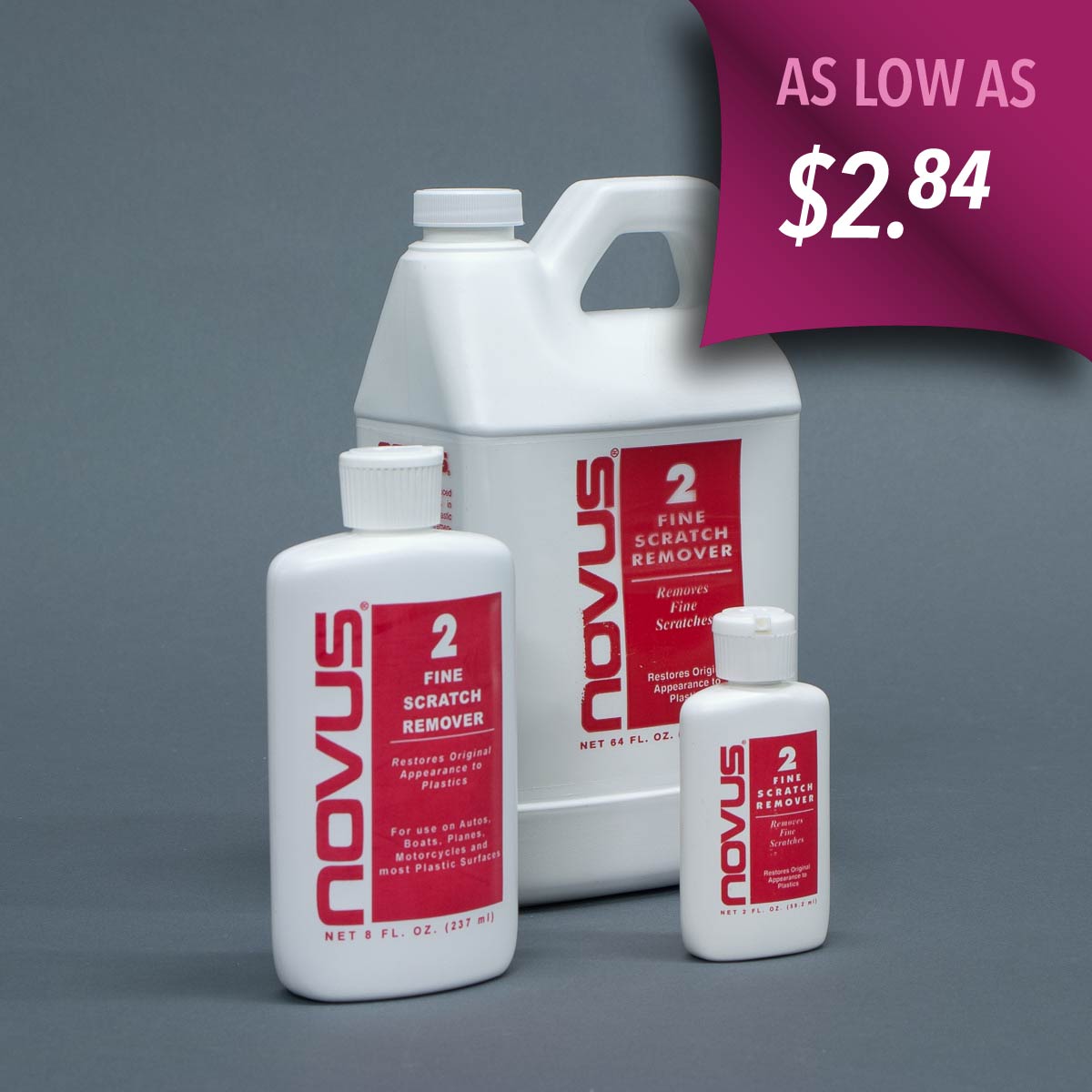 Novus plastic polish no. 2, fine scratch remover