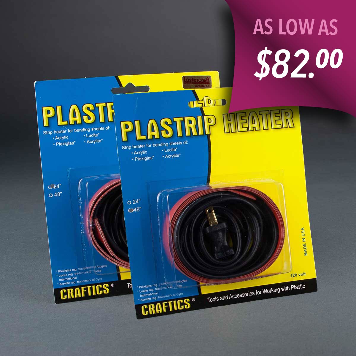 Craftics Plastrip heat-strip for up to 1/4